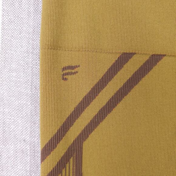 Fabletics Legging Women XL Seamless Jacquard Olive Green Stretch Knit Super Cozy - Picture 5 of 16